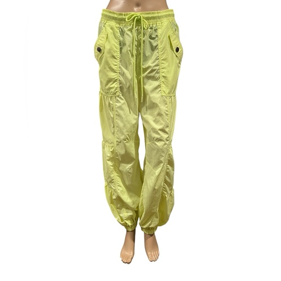 Free People Movement Set Me Free Pants Drawstring Sour Citrus Hiking Size M - Picture 2 of 14